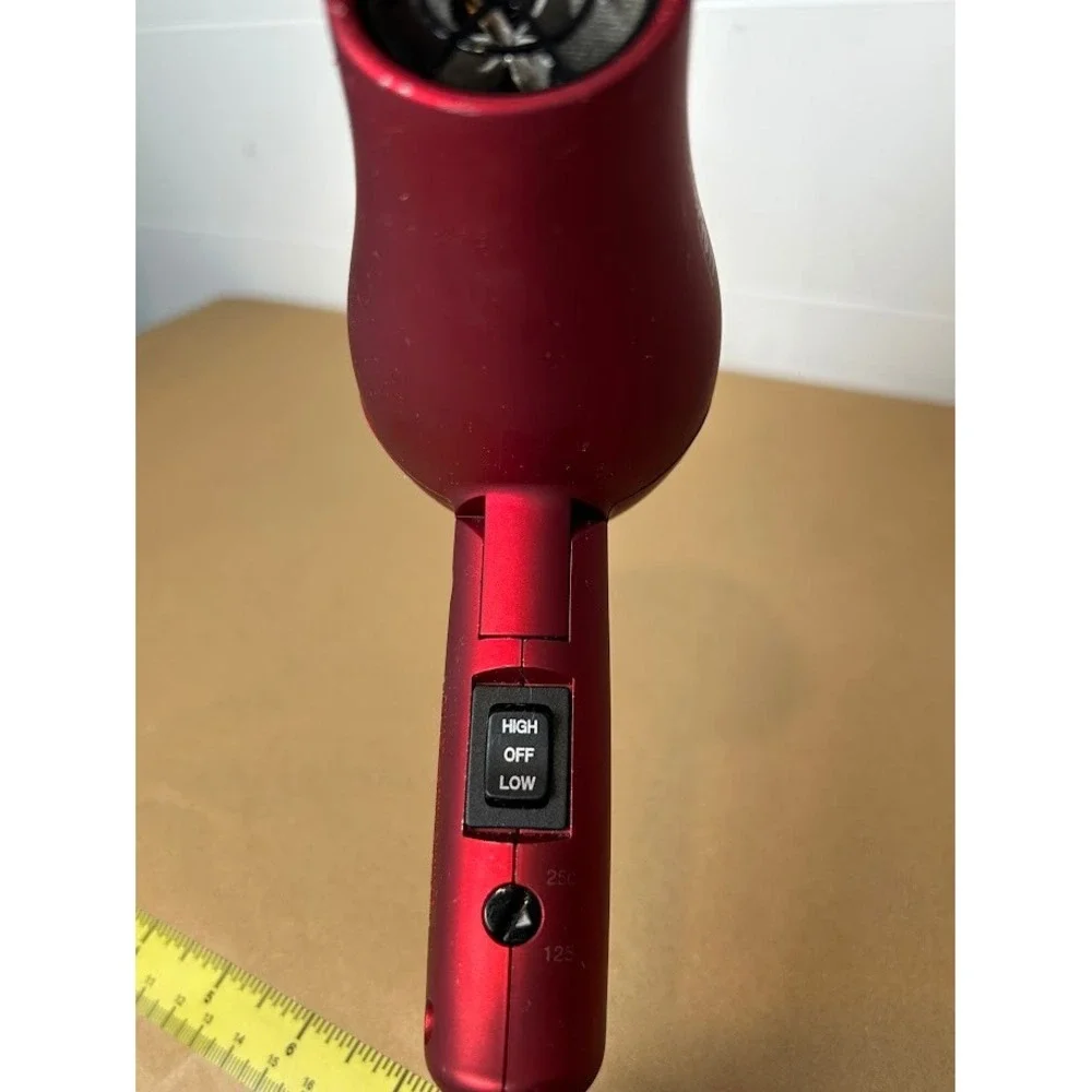 BaBylissPRO TT Tourmaline Titanium 1500 Red Folding Travel Hair Dryer BABTT053T